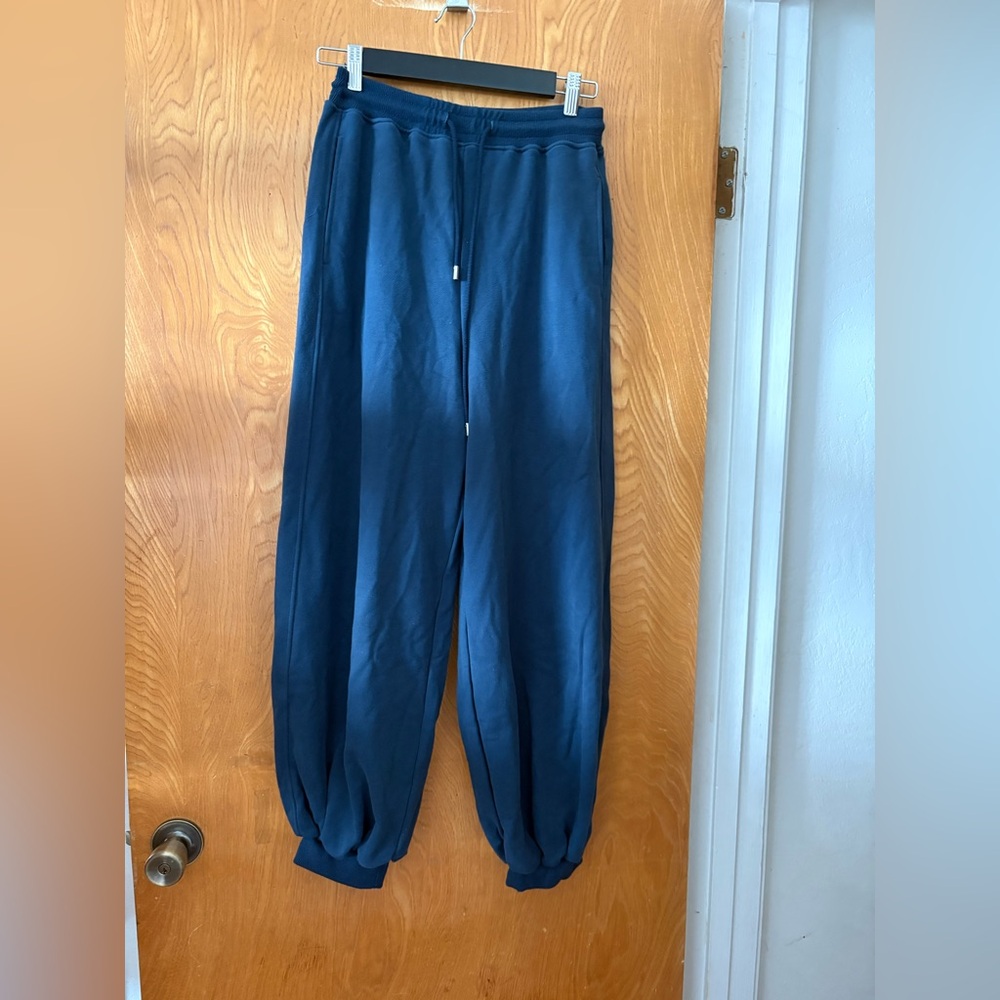 Nap Women's lounger harem style Blue Joggers pants S - Picture 2 of 12